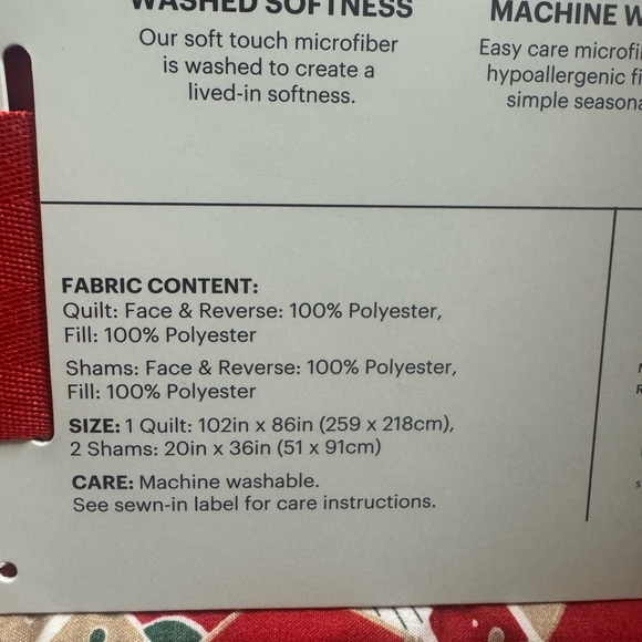 Martha Stewart Gingerbread Quilt Set King size - Picture 6 of 6